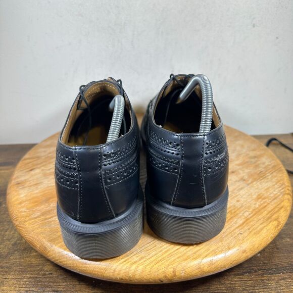 Dr. Martens Oxford 3989 Shoes Boots Leather Vintage‎ Wingtip Black Men's Size 11 - Picture 4 of 8